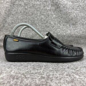 ✅SAS Tripad Comfort Womens 8.5N Black Leather Penny Loafers Slip-On Mocc Style